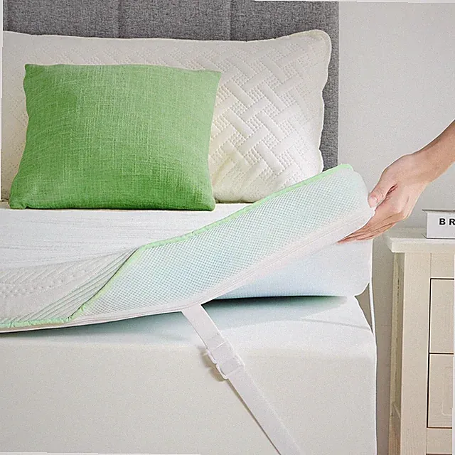3" Bamboo Memory Foam Queen Mattress Topper - Pressure Relief & Washable Cover