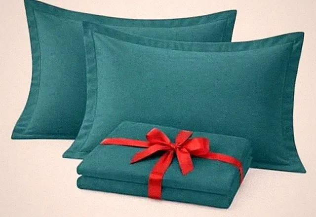 Cotton Delight Pillow Shams Set of 2 – King Size 20" x 40" (Pack of 2) Teal