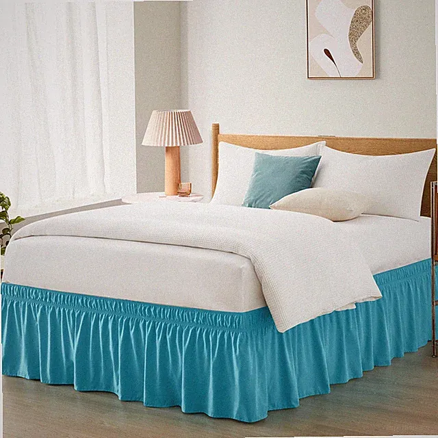 Entisn Teal Adjustable Bed Skirt for King & King/Cal + 18" Drop