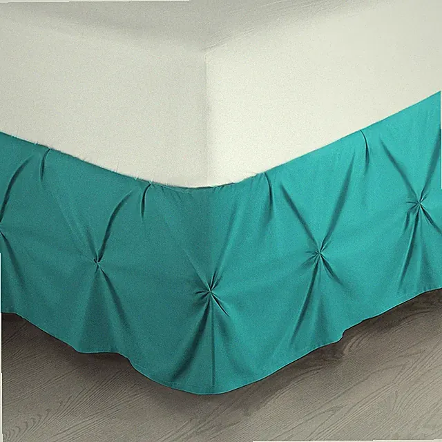 Grey Lavender Bed Skirt Twin Size, Pinch Pleat Twin Bed Skirt, Inch