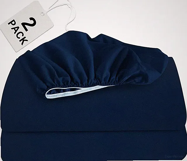 Queen Size Mattress Cover Set, Two Pieces Queen Size Mattress Cover, Navy