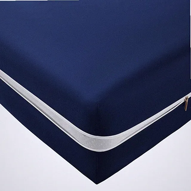 SiinvdaBZX Zipper Fitted Sheet Queen Only, Ultra-Soft Microfiber Zippered Mat...