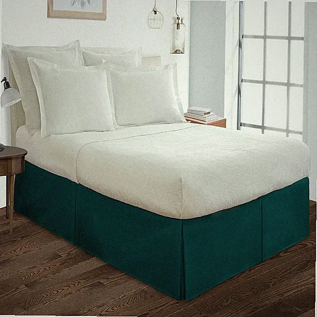 US Sizes 1 PC 1200 Thread Count 100% Cotton Solid Colors 'Bed Skirt'