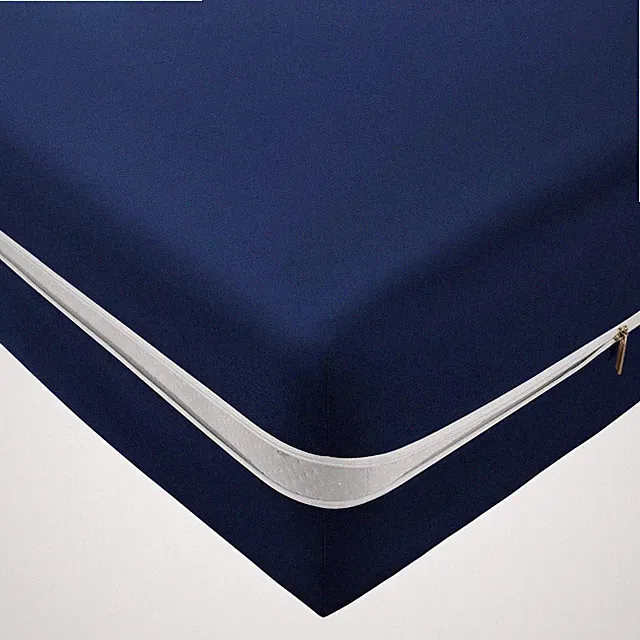 Zipper Fitted Sheet Queen Only, Ultra-Soft Microfiber Zippered Mattress Cover...